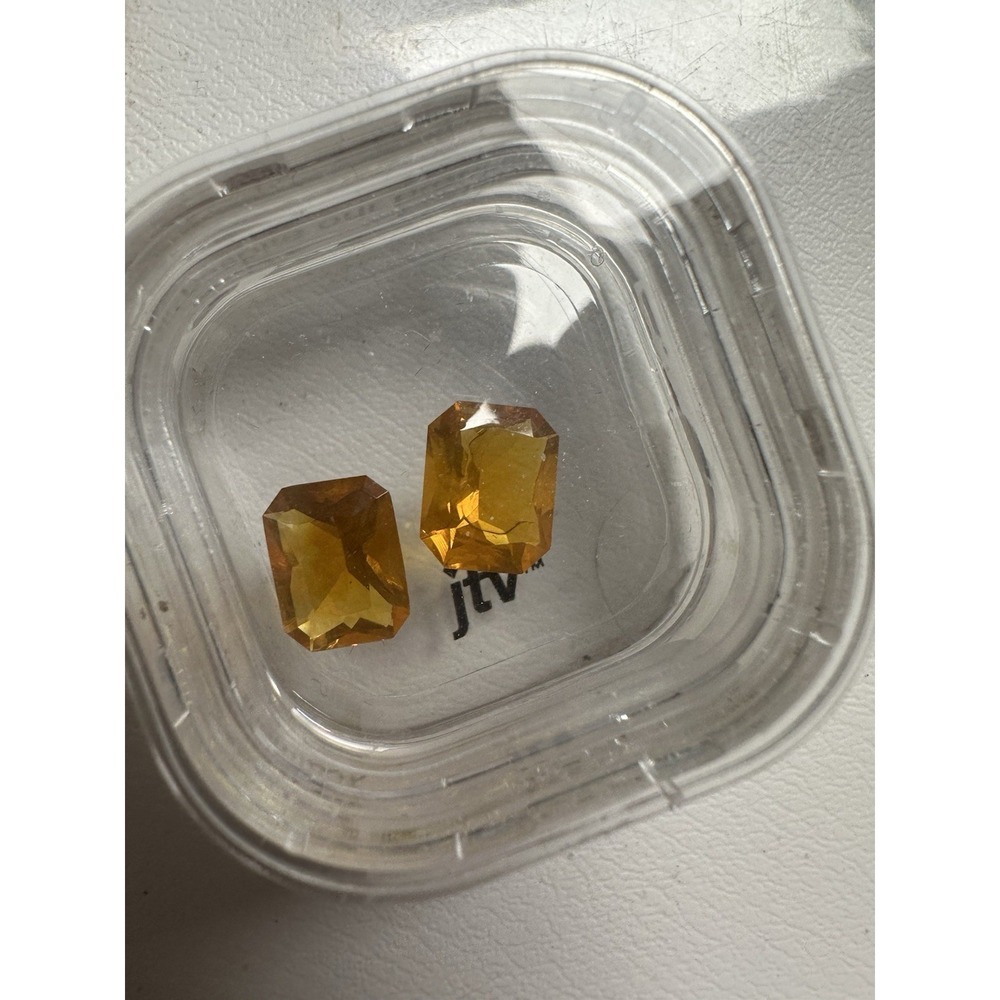 JTV 1.90ct Ethiopian Fire Opal 10x8mm Radiant Octagon Cut Loose‎ Gemstones 2pc